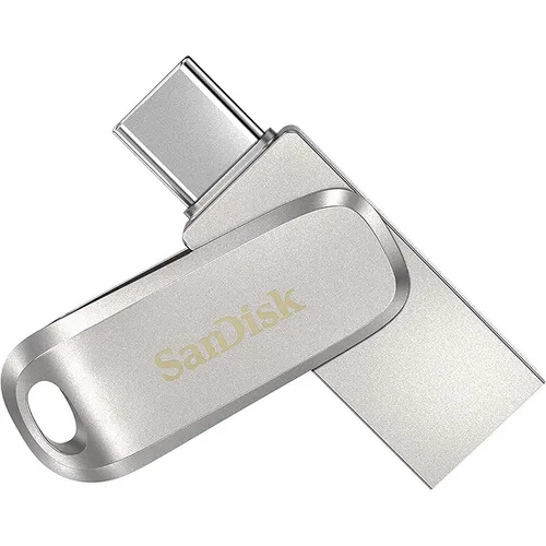 Memoria Usb Tipo C 1tb Sandisk Ultra Dual Drive Luxe Otg Color Plateado