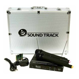 Micrófono Inalámbrico Sound Track Doble De Mano Stw-28hu2 Micrófono Inalámbrico Sound Track Doble De Mano Stw-28hu2