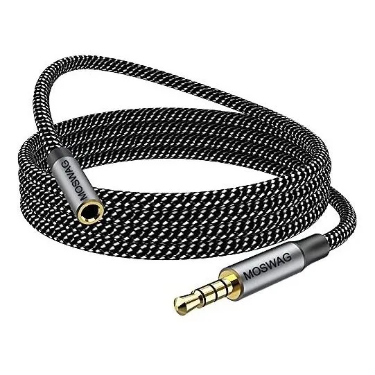 Cable De Extensión Moswag Macho A Hembra De 0.138 In -negro