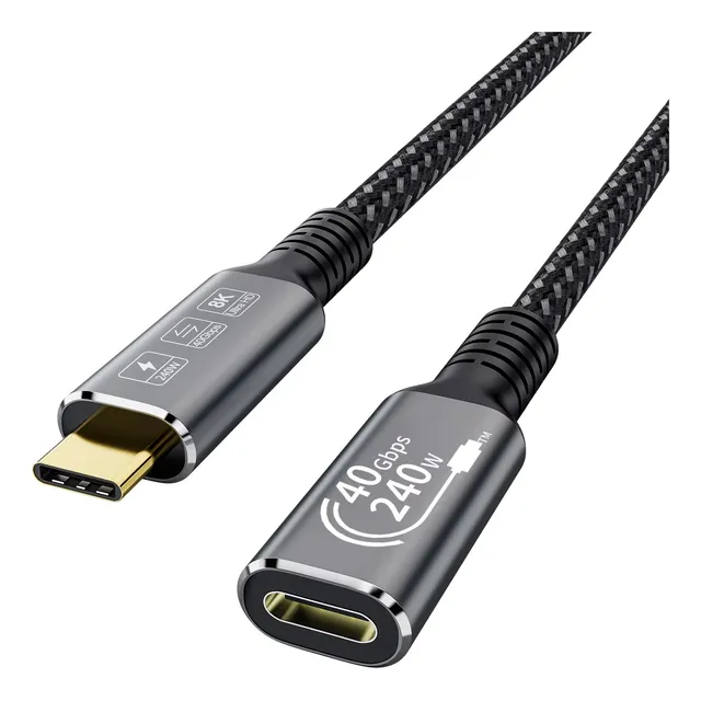 Extensión Thunderbolt 4 Carga 240w Video 8k 1 Año Garantía