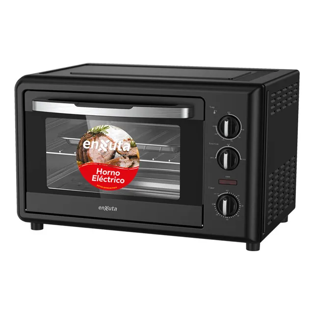 Horno Electrico Enxuta 32lts 1500w 3 Funciones Dimm Color Negro