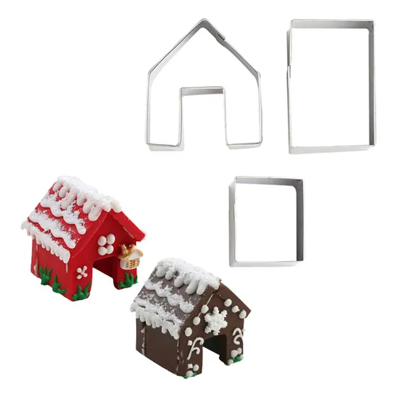 3 Pieza Acero Inoxidable Para Navidad Molde Pan Casa