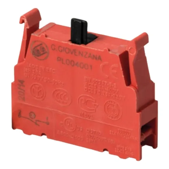 Pl004001 Block De Contacto Nc Giovenzana, 10pzas.