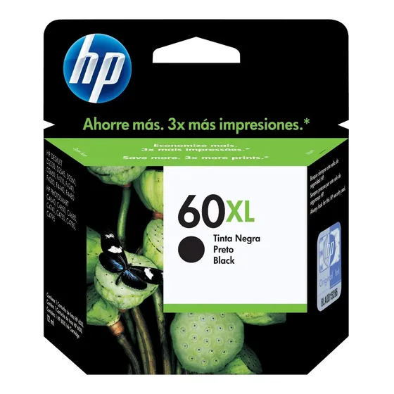 Cartucho Hp Cc641wl 60 Xl Negro D2530/60 F4580 F4280 F4480