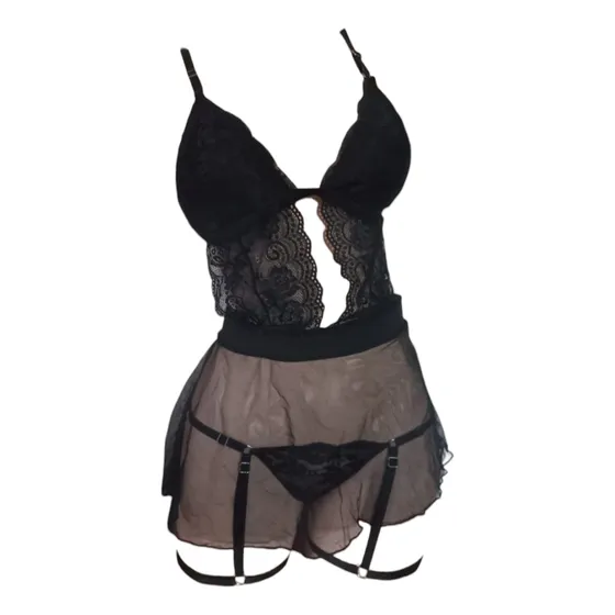  Baby Doll Less Ropa Interior De Cama Dormir Camison Premium