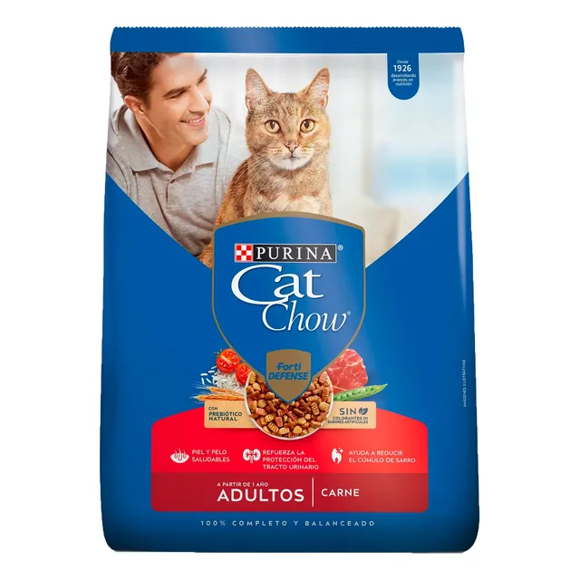 Comida Gatos Purina Cat Chow Adulto Carne Prebioticos 1.5kg
