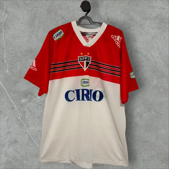 Camisa Treino São Paulo adidas Cirio Vermelha 1998