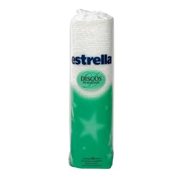 Estrella Discos De Algodon X 80 Unidades