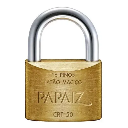金鯱（C7） Cadeado Papaiz grande CTR70 70mm 2 chaves tetra latão maciço cor