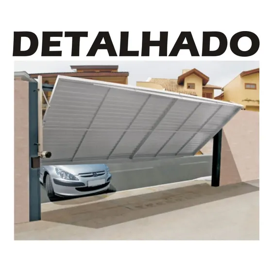 Projeto para construção de portão basculante automatizado