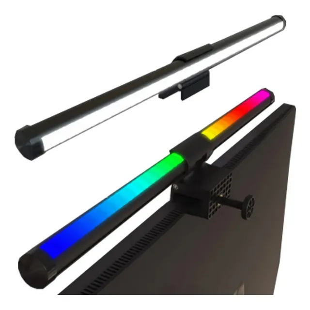 Luminária De Monitor Computador Tela Regulável Luz Atmosfera