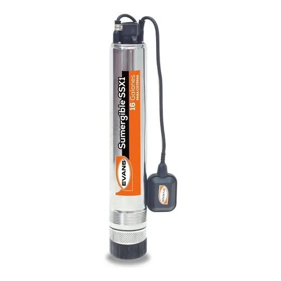 Bomba Para Cisterna Evans 1/2 Hp 127v Acero Inox