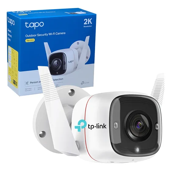 Camara Wifi Seguridad Exteriores 2k Audio Tplink Ip Micro Sd