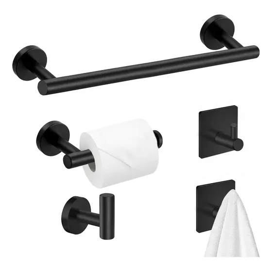 Set De 5 Accesorios Para Baño Acero Inoxidable