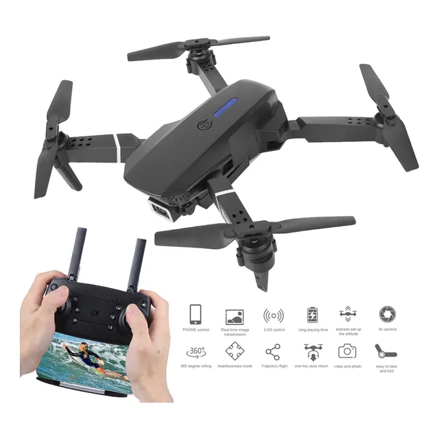 Cámara De Alta Definición De Gran Angular E525 Wifi Fpv Dron