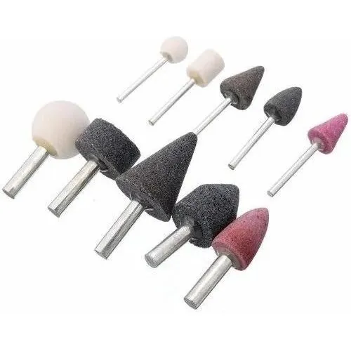 Set 10 Puntas Piedras Abrasiva Taladro Y Dremel Lijar Pulir