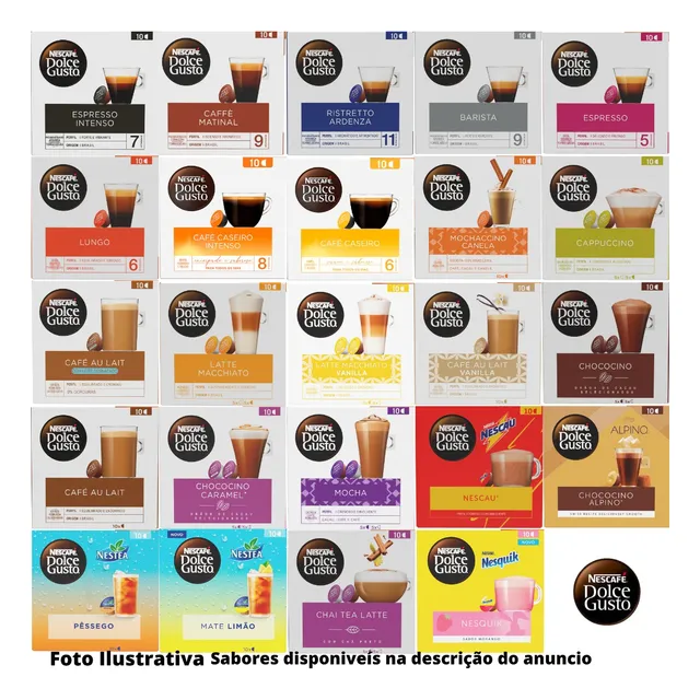 Combo 8 Caixas Capsulas Cafeteira Dolce Gusto  Promoção
