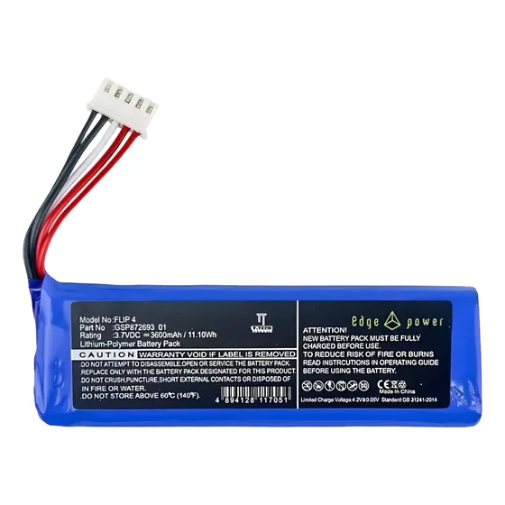 Bat-eria Compatível Jbl Flip 4 + Ferramentas 3600mah