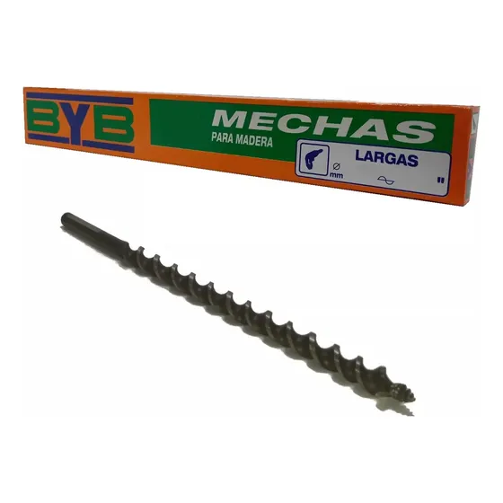 Mecha P/ Madera Byb 7/16 Pulgada Larga P/ Taladro Eléctrico