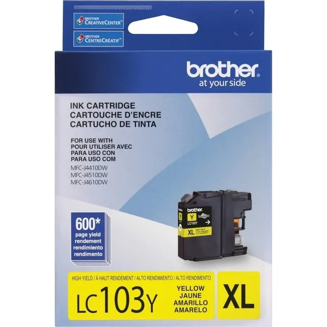 Cartucho De Tinta Brother Lc103y Amarillo