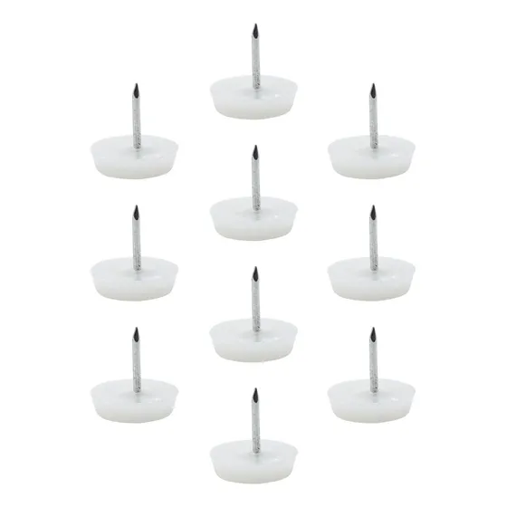 24 Sapata Com Prego Pés Base 18mm Pé De Moveis Mesa Cadeira
