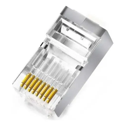 Pack X 100 Fichas Plug Rj45 Categoria 5e Utp Crimpeables Glc