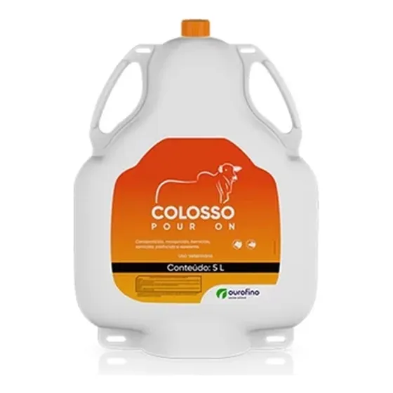 Colosso Pour On 5 L Ourofino Controle Carrapato Mosca Berne