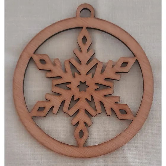 Variedad De Bambalina Copo De Nieve Personalizadas Mdf