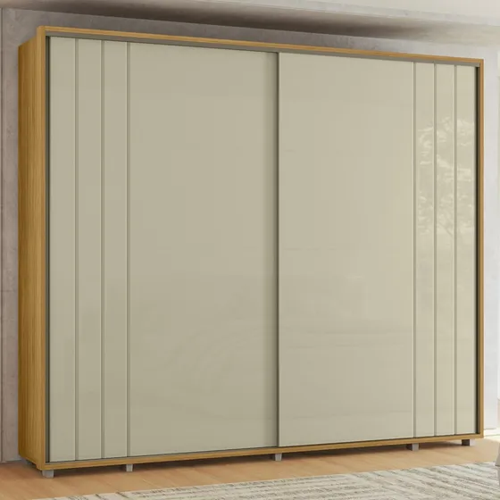 Guarda Roupa Casal 278cm Com 2 Portas Mya Opala/cumaru Z10  