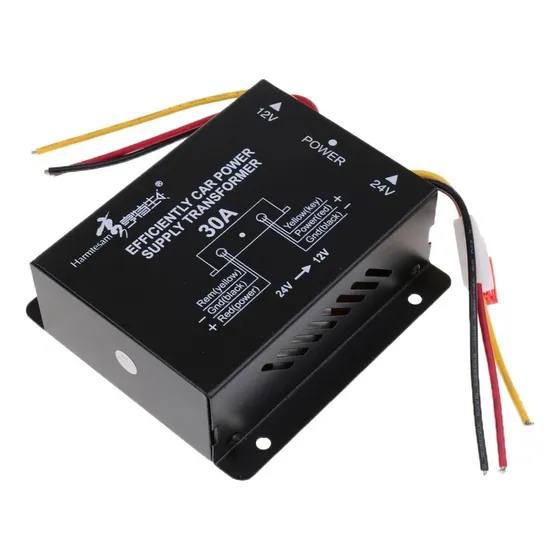 . Coche Dc 24v A 12v 30a Voltaje De Fuente De Alimentación