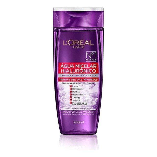 Água Micelar 7 Em 1 Hialurônico Puro L'oréal Paris Água Micelar 7 Em 1 Hialurônico Puro L'oréal Paris