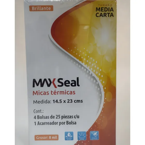 Mica Térmica Tamaño Media Carta 8ml 100 Pzas