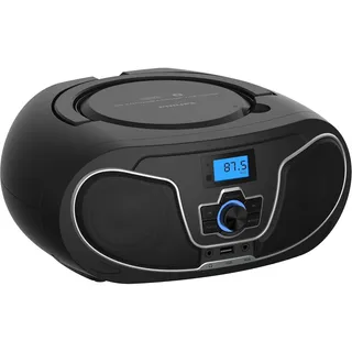 Cd Boombox Philips Taz3300 Bluetooth 4w Rms Graves Preto