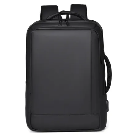Mochila Executiva Porta Notebook Impermeável, Expansível 5cm, Saída USB, Alça para Fixar em Malas, Alças Acolchoadas, Multicompartimentos, Ideal para Trabalho, Viagens e Faculdade, Design Elegante Uni