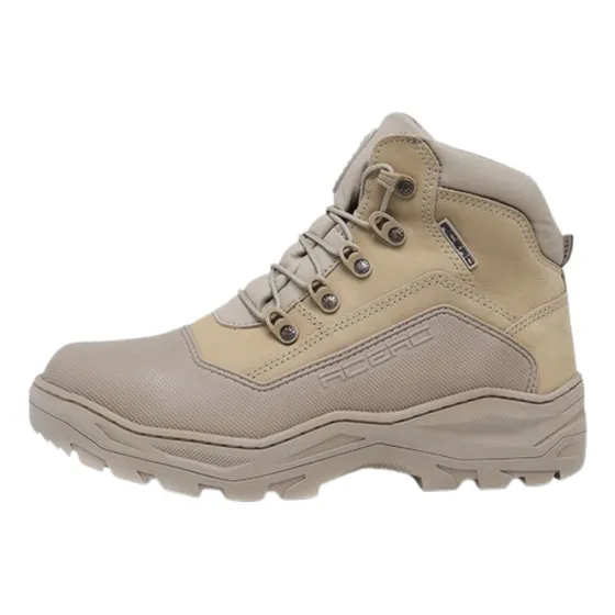 Bota Botineta En Cuero Acero Titan Pro Uniforme Moto