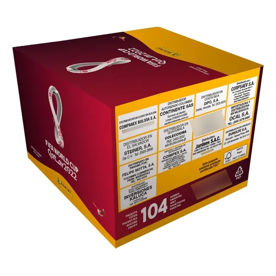Caja Sellada Mundial Qatar 2022 Panini * 104 Sobres
