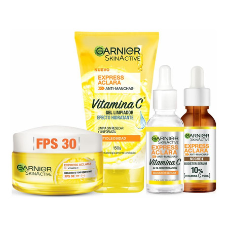Pack Express Aclara: Serum Night+gel Limp+serum Aclara+crema Pack Express Aclara: Serum Night+gel Limp+serum Aclara+crema