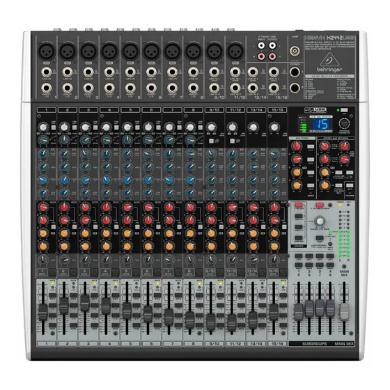 Mesa De Som Behringer Analógica Xenyx X2442 Usb Bivolt
