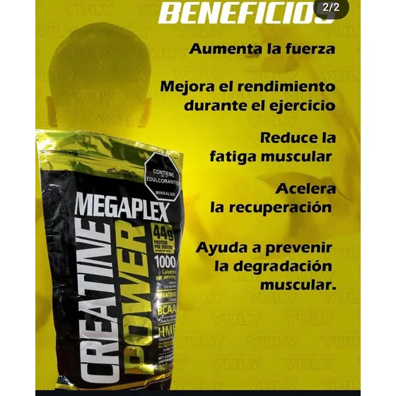 Proteína + Creatina .ideal Para Ganancia Muscular .hipercal