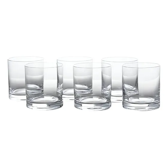 Copos de Cristal Bohemia para Whisky 280ml Barline Kit 6 Unidades