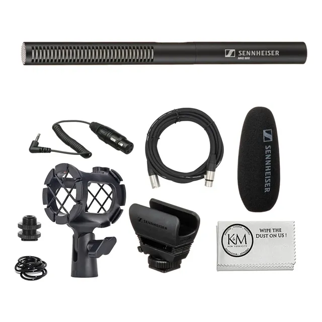 Micrófono Shotgun Sennheiser Mke 600 Con Cable Shockmount +