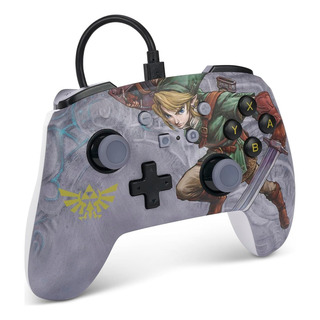 Controle Powera Enhanced Para Nintendo Switch Valliant Link Cor Cinza Controle Powera Enhanced Para Nintendo Switch Valliant Link Cor Cinza