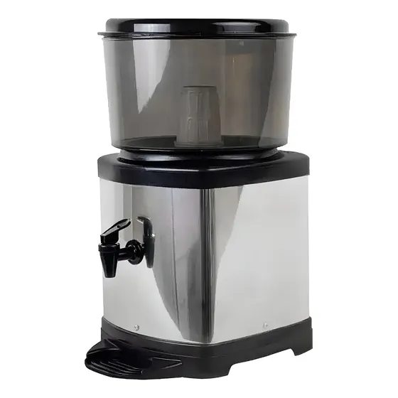 Bebedouro Filtro Água de Inox com Base de Barro Acquamar 6010 Preto