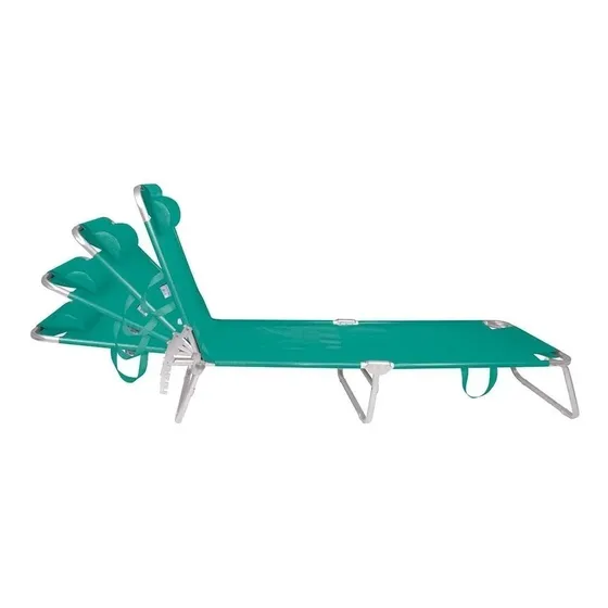 Silla Reposera De Playa Aluminio 4 Posiciones Hasta 100kg