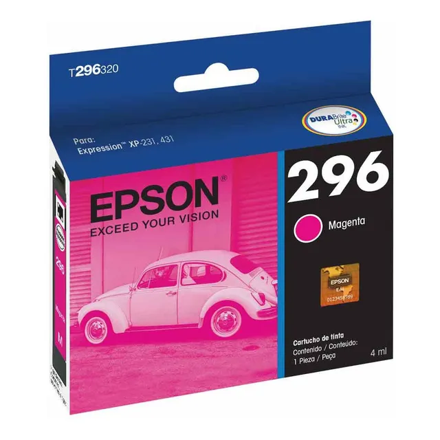 Tintas Epson 296 Original Color Magenta