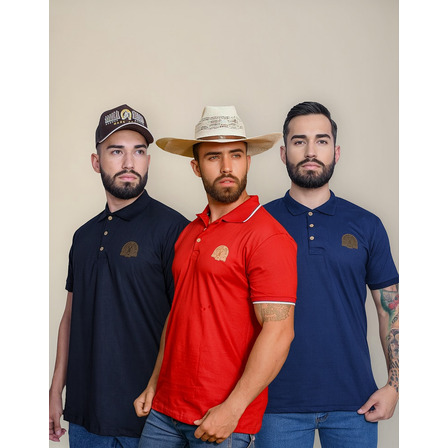 3 Camisetas Masculina Country Muladeiros Gola Polo 3 Camisetas Masculina Country Muladeiros Gola Polo