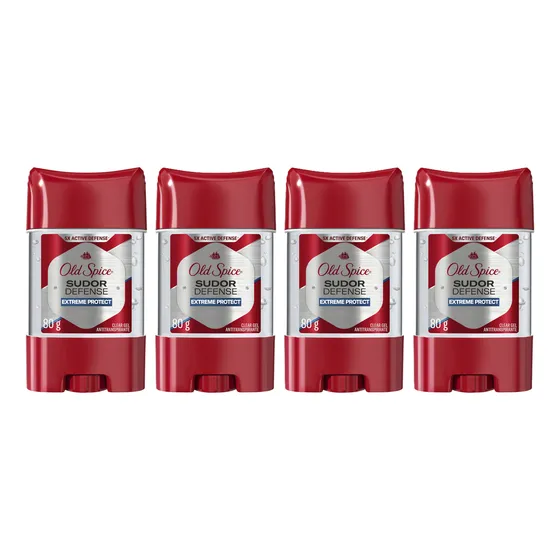 Antitranspirante Old Spice Gel Extreme Protect 80 Grs X 4 Un