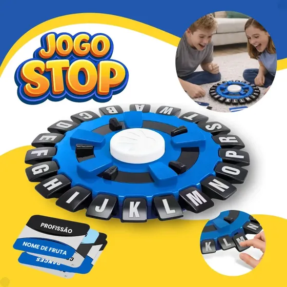 Jogo De Palavras Stop Adedonha Caça Palavras Carta Tabuleiro Educativo Infantil Interativo Familia Adultos E Crianças Babuu Brinquedos Educativos