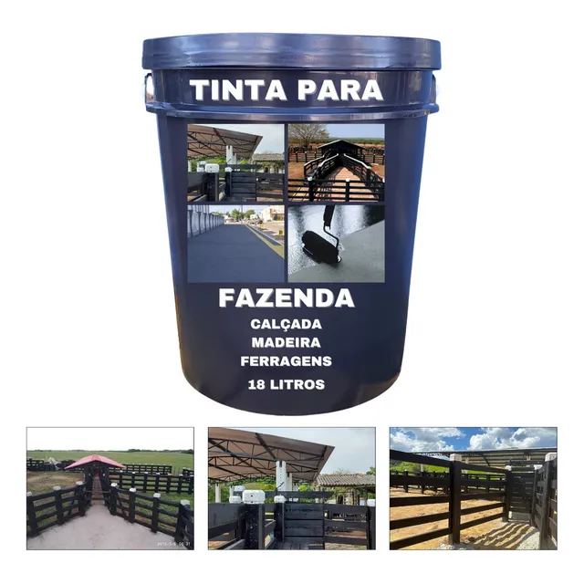 Tinta Resistente Para Cercas E Calçadas Externas Piso Curral
