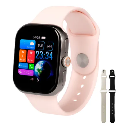 Smartwatch Olsen Reloj Inteligente Urban Amoled Llamadas Bt Titanium/pink Titanium/pink